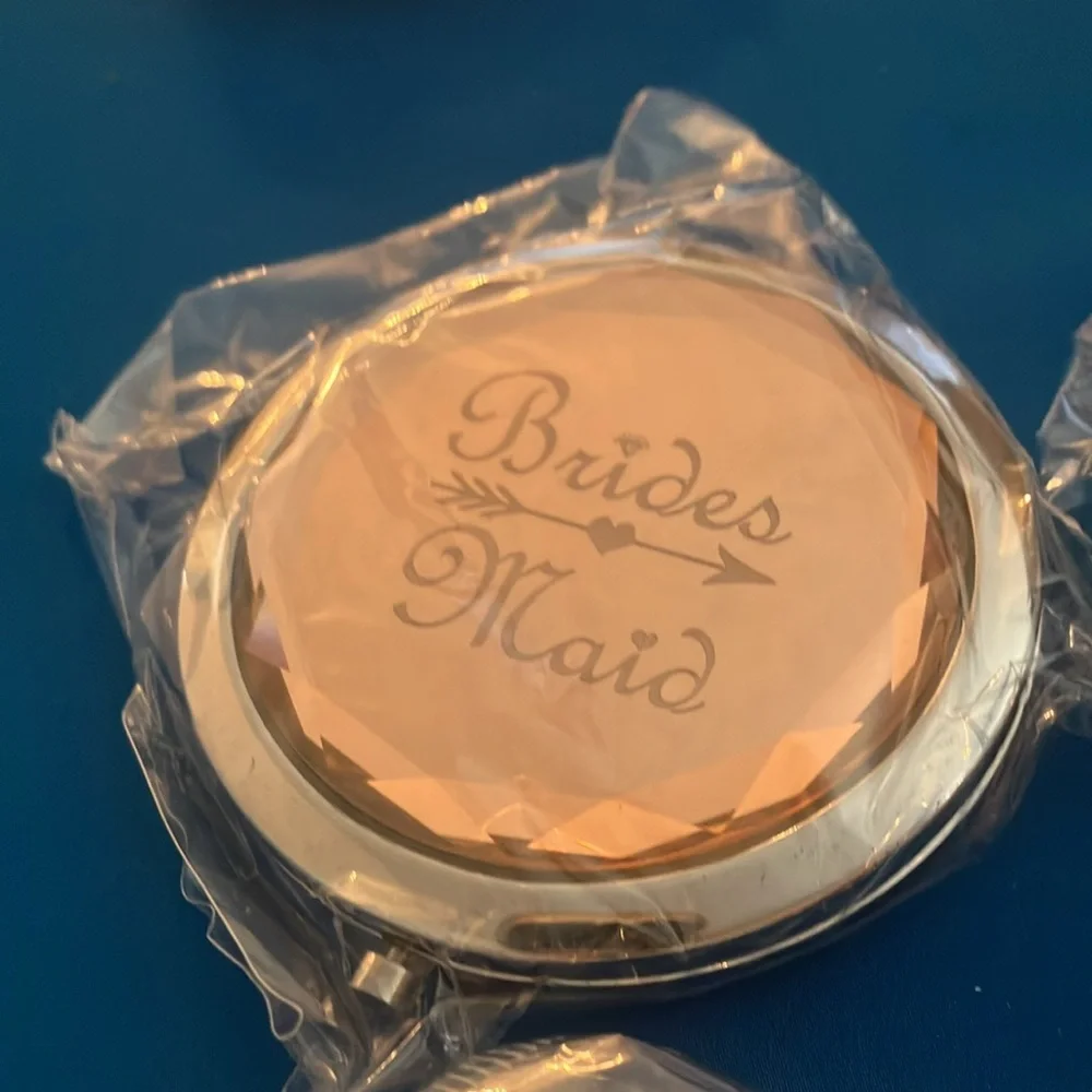 Rose Gold Bridal Party Compact Mirrors